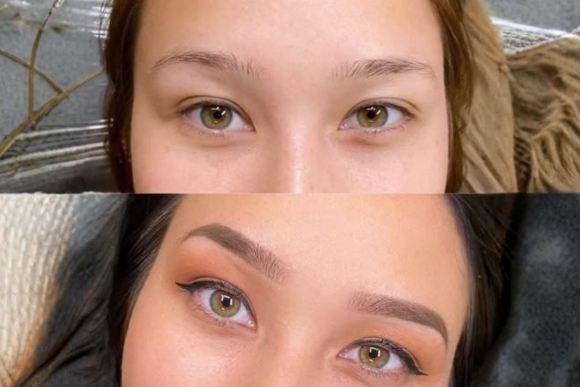 ombré powder brow